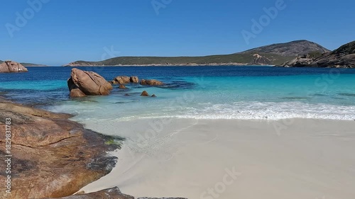 White sand beach and turquoise water in Cape Le Grand National Park, Western Australia