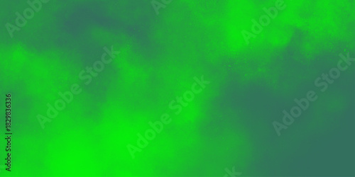 Abstract black background with green smokes. watercolor bright canvas stains marks cloud clouds sky water reflection aqua acrylic. Grungy dark canvas background.