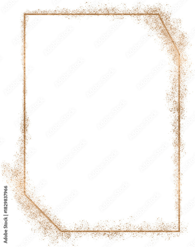 Obraz premium Golden festive frame