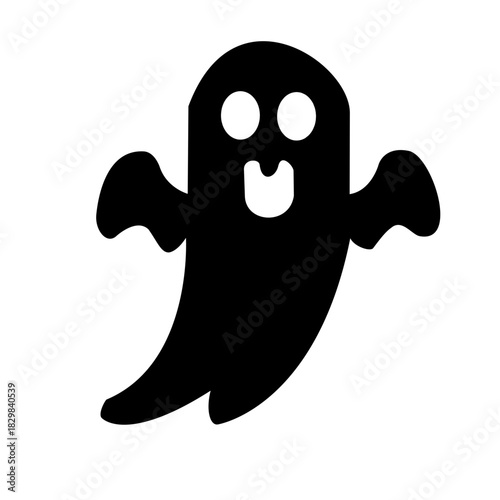 cute ghost silhouette