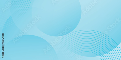 Minimalist Abstract Background in Blue and White Gradient Shades with Dynamic and Modern Circle and Curved Line Design. Abstract background with circle effect style. VOL.5