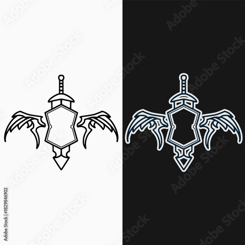 Retro vintage logo emblem, brand vintage, vector logo