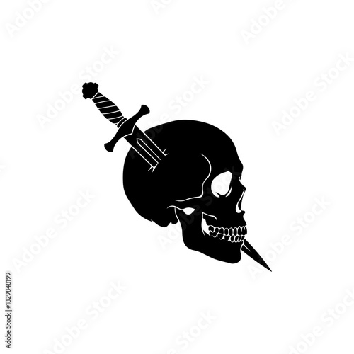 Skull Pierced by Dagger