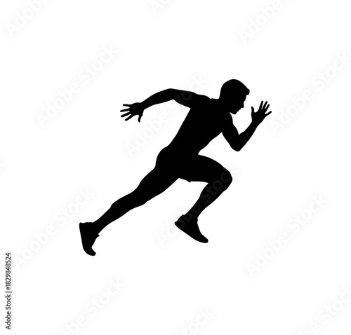 Dynamic Sprinter Silhouette