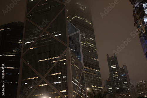 Bank of China Tower and HSBC Building in Hong Kong