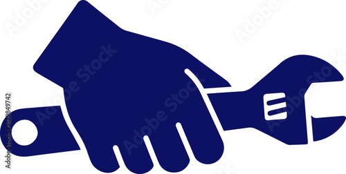 An Icon of a Hand Holding a Wrench
