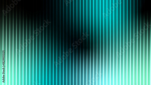 Abstract turquoise and black background with vertical lines and gradient effect