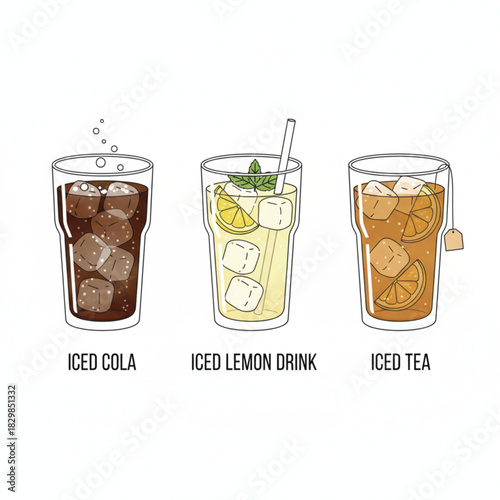 ice cola and leon drinks