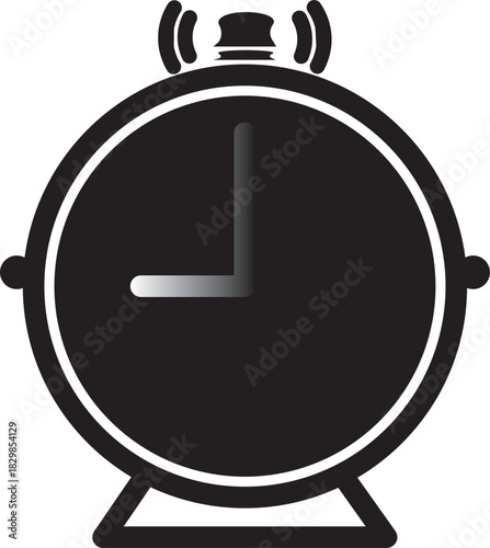 Alarm clock icon set. Alarm clock icon line style. alarm clock icon sign. clock icon set vector