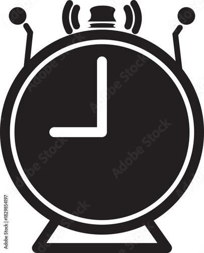 Alarm clock icon set. Alarm clock icon line style. alarm clock icon sign. clock icon set vector