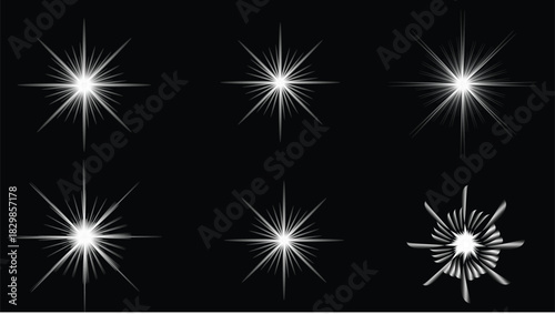 Abstract glowing light effect with vibrant color transitions and clean lines