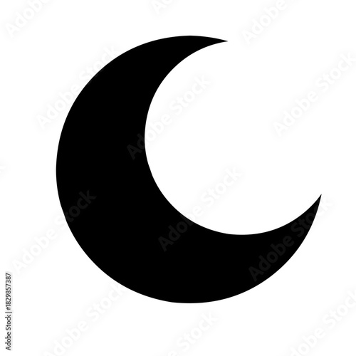 crescent moon silhouette