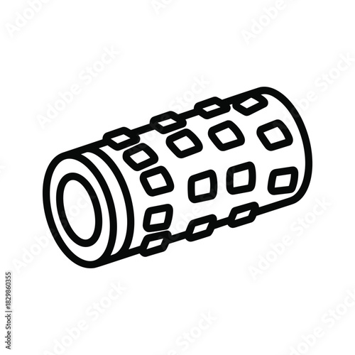 Textured Foam Roller Icon