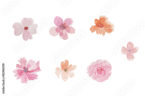 Assortment of watercolor flowers leaves illustration set - green leaf branches collection for wedding, greetings, stationary, wallpapers, fashion, background. olive, green leaves, Eucalyptus etc