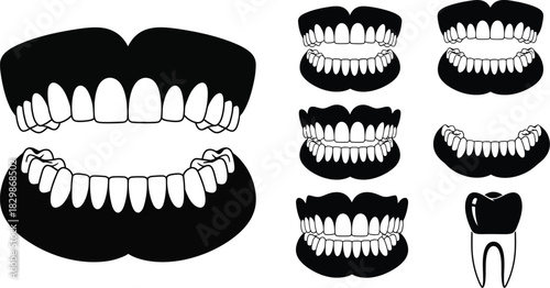 Two black laurel wreath badges with stars inside circular designs