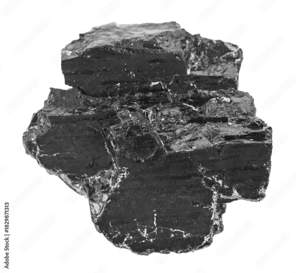 Fototapeta premium Coal isolated on white background.