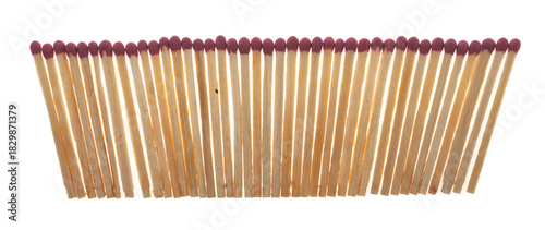 Matches isolated on white background.