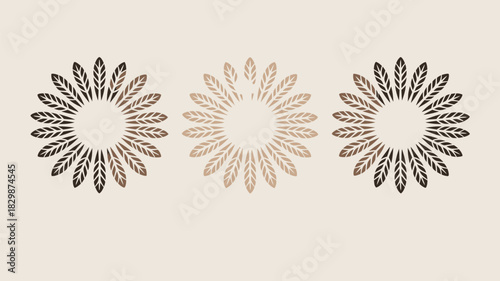 Elegant floral pattern design with earthy tones for a warm, inviting feel perfect for branding, backgrounds, or adding a touch of nature to any project