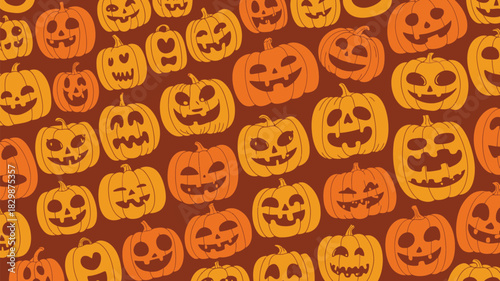 Get spooky with this seamless pumpkin pattern design! Perfect for Halloween crafts, party invitations, and festive fall backgrounds, it's vibrant and fun!