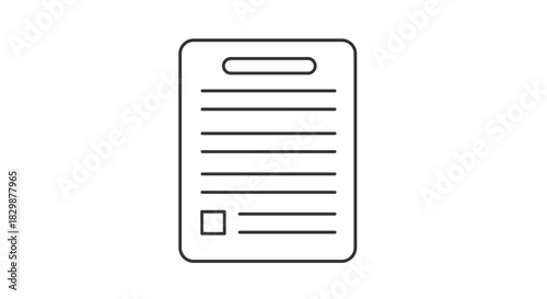 Streamlined checklist illustration ready for your important tasks a simple and modern design to visualize your to-do list or project management, Generative AI.