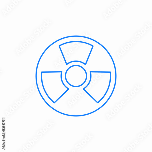 nuclear energy symbol icon sign vector