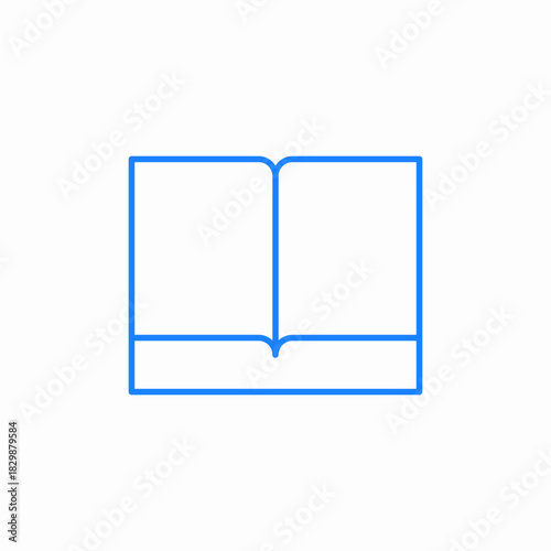open book icon sign vector