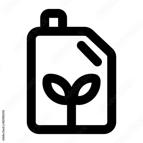 eco fuel icon for illustration