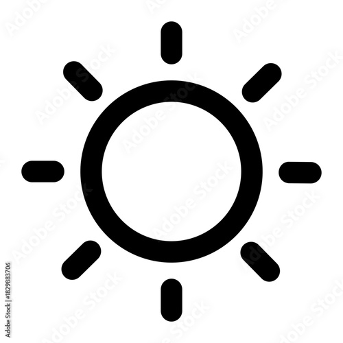 sun light icon for illustration