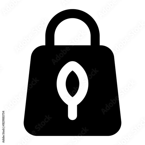 eco bag icon for illustration