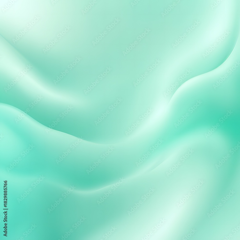 Obraz premium Turquoise-Mint Soft Gradient