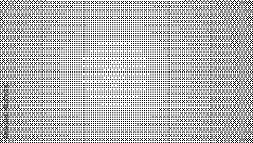 Retro pixel dither gradient with abstract halftone grid for vintage game inspired digital background design