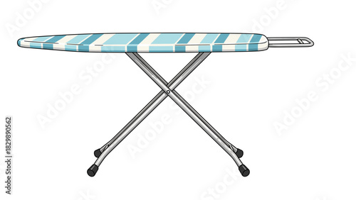 Ironing board illustration showcasing practical design for home use
