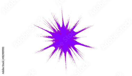 vector illustration of a purple star