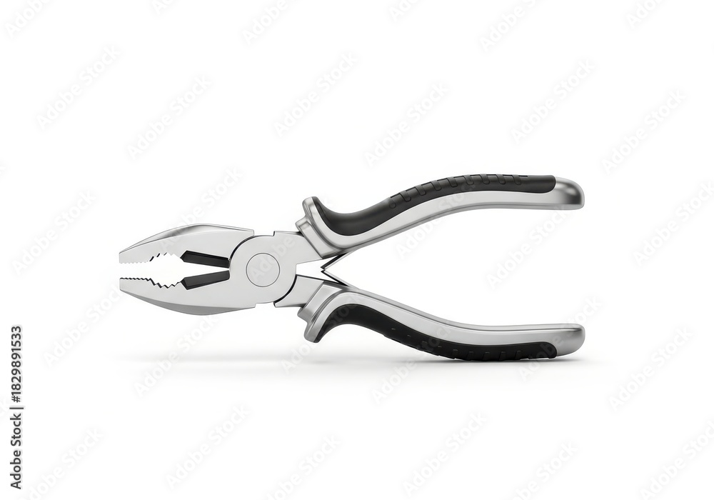Fototapeta premium Modern combination pliers tool rendered on a clean white background
