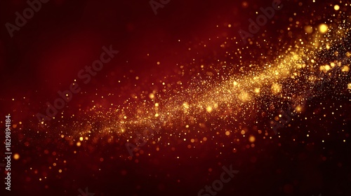 Christmas Sparkle Poster with Glitter Dust Effect