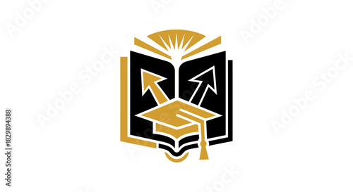 Educational Achievement and Knowledge Growth Icon.