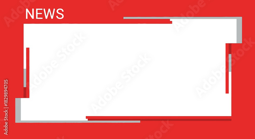 News Graphic Template with Copy Space.