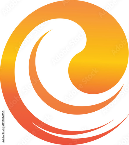 yin yang symbol with abstract background