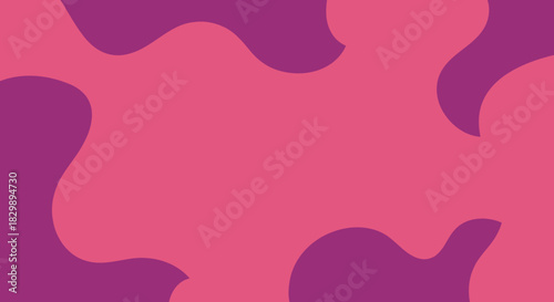 Abstract Pink and Purple Fluid Shapes Background.