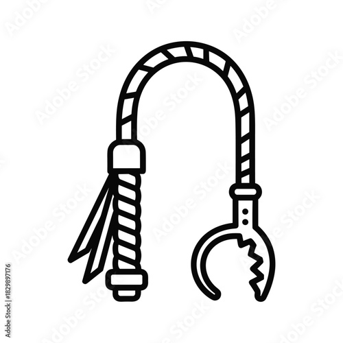 Flexible Spiked Claw Weapon Outline Icon