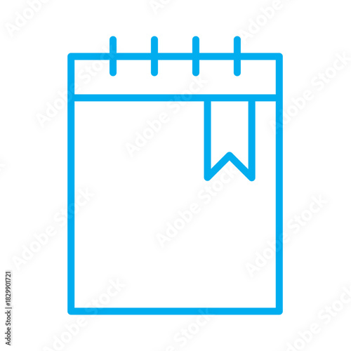 Bookmark, Favorite Line Vector Icon. Premium Quality Design Element For Mobile app and Website. Save ribbon vector illustration button isolated on white background. Bookmark add icon black and white.