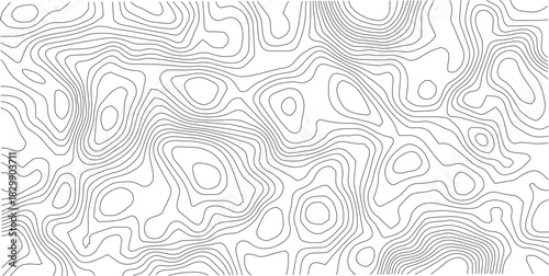 Abstract Topographic background. Geographic line map. Wavy pattern design. Paper texture imitation of a geographical map shades. Vector illustration.	