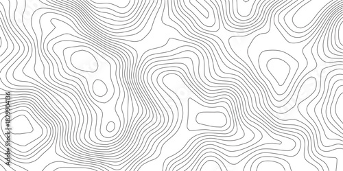Abstract Topographic background. Geographic line map. Wavy pattern design. Paper texture imitation of a geographical map shades. Vector illustration.	