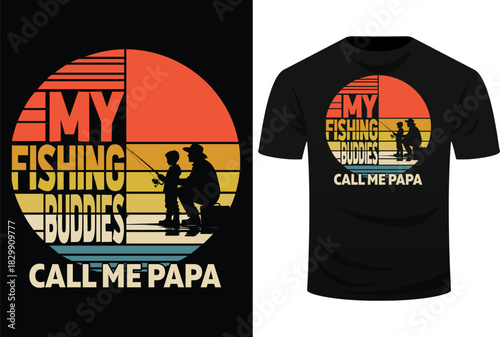 My Fishing Buddies Call Me Papa Father's Day 2 Svg Design