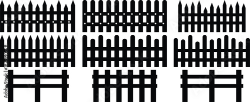Collection of Picket Fence Icons