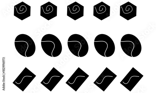 Shape geometric abstract pattern collection