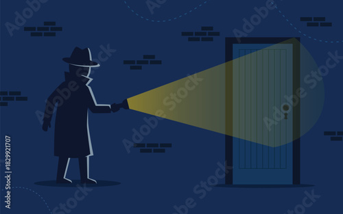 Detective searching for dark secrets