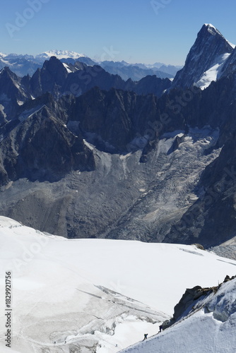 Panorama sur le massif du Mont-Blanc 