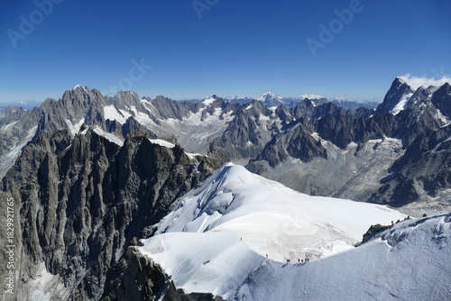 Vue sur le massif du Mont-Blanc
