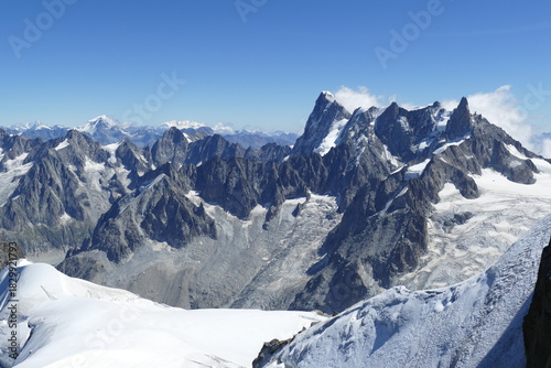Panorama sur le massif du Mont-Blanc - Le toit de l'Europe